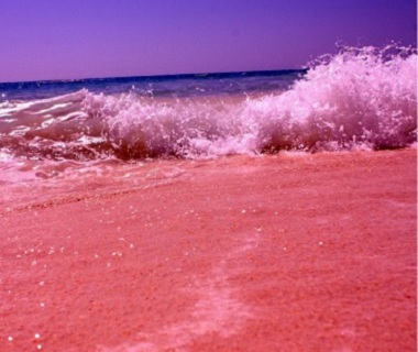 Pink Bermuda sand
