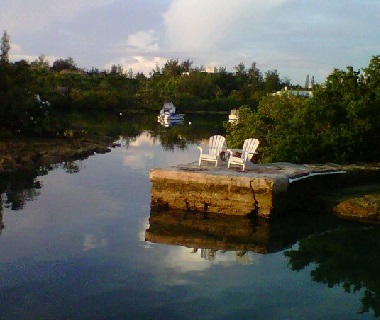 Chairs on the dock