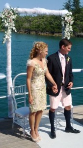 Getting Married at Sea - Couple at the Alter